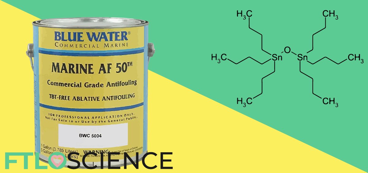 tin of antibiofouling paint and tributyltin chemical structure ftloscience post