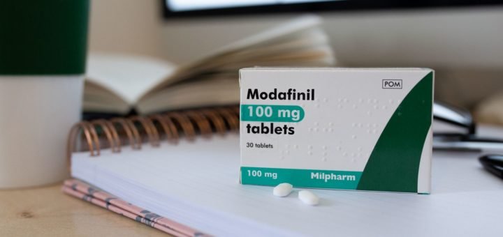 modafinil box of 100mg tablets
