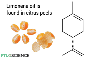 limonene cleaning chemical in orange peel